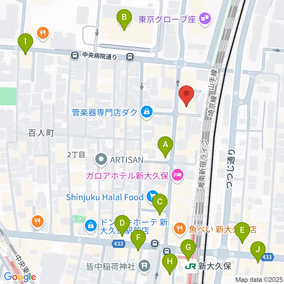 ダ・カーポ デビュー周辺のコンビニエンスストア一覧地図