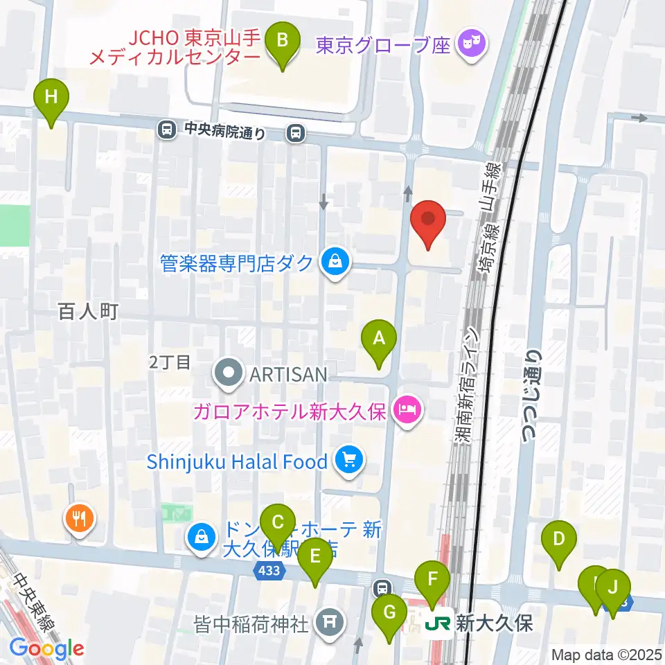 ダ・カーポ デビュー周辺のコンビニエンスストア一覧地図