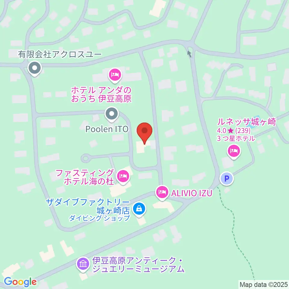 伊豆スタジオ周辺のコンビニエンスストア一覧地図