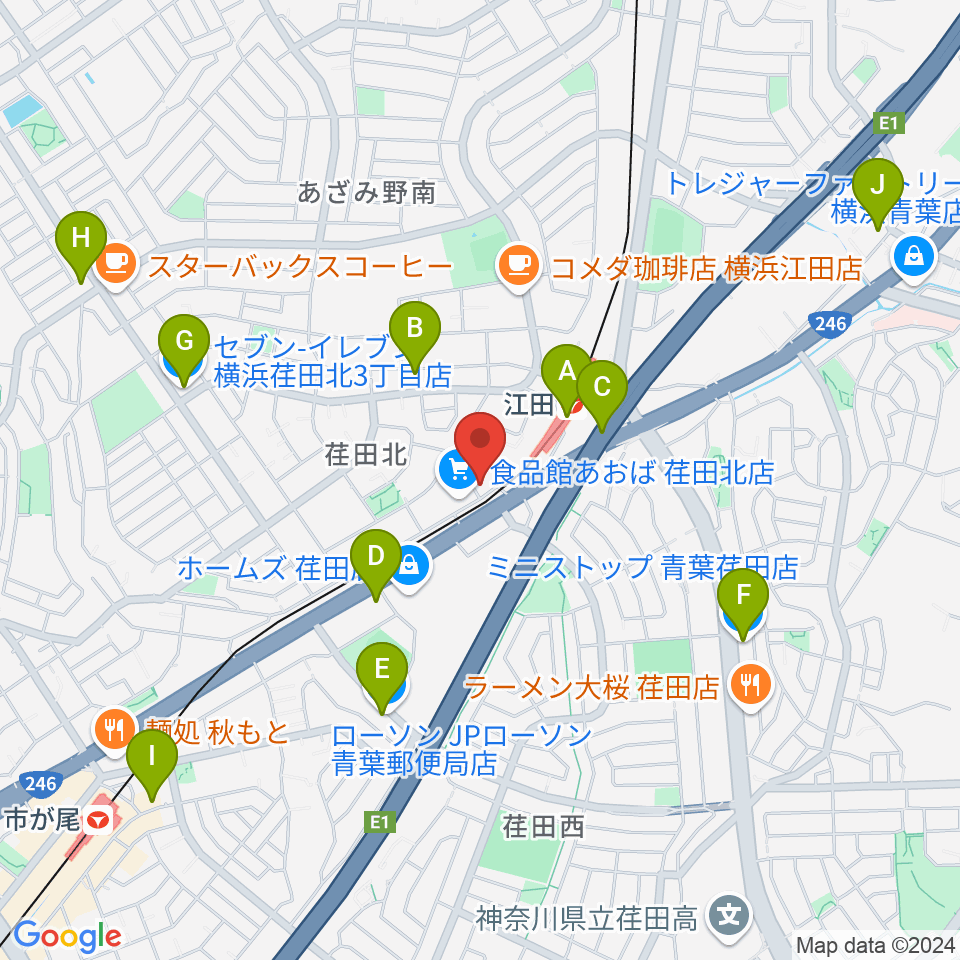 音気楽工房周辺のコンビニエンスストア一覧地図