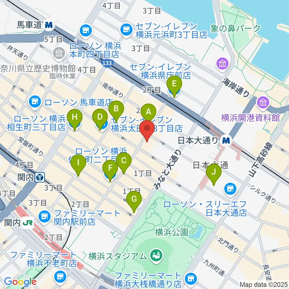 A.B.SMILE周辺のコンビニエンスストア一覧地図