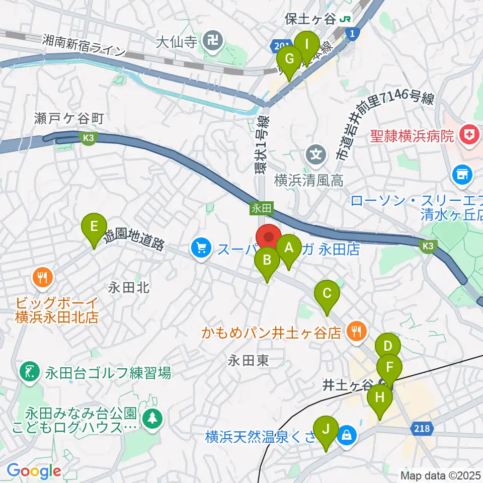 アダチ音研 ドラム義塾周辺のコンビニエンスストア一覧地図