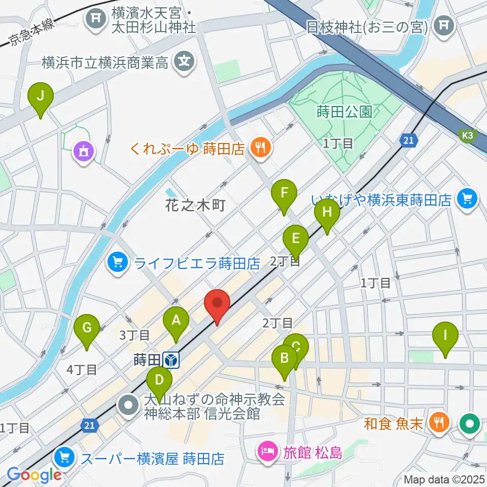 リトミック音楽教室リズムの森周辺のコンビニエンスストア一覧地図
