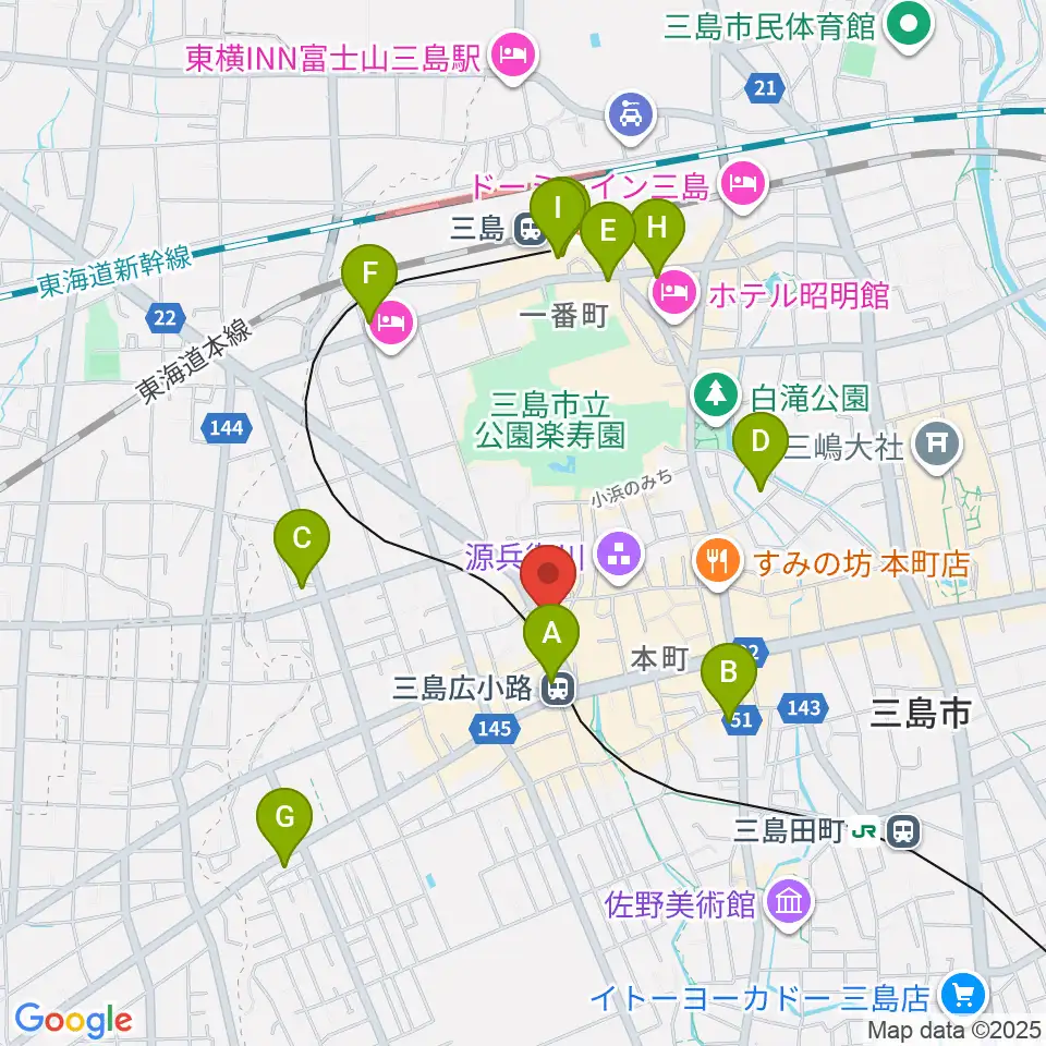 ゴリラハウス周辺のコンビニエンスストア一覧地図
