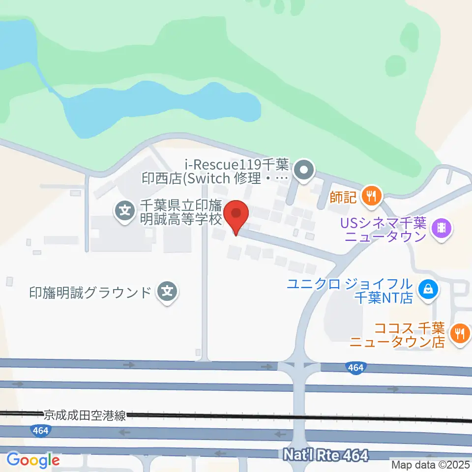 ギターナビ 千葉教室周辺のコンビニエンスストア一覧地図