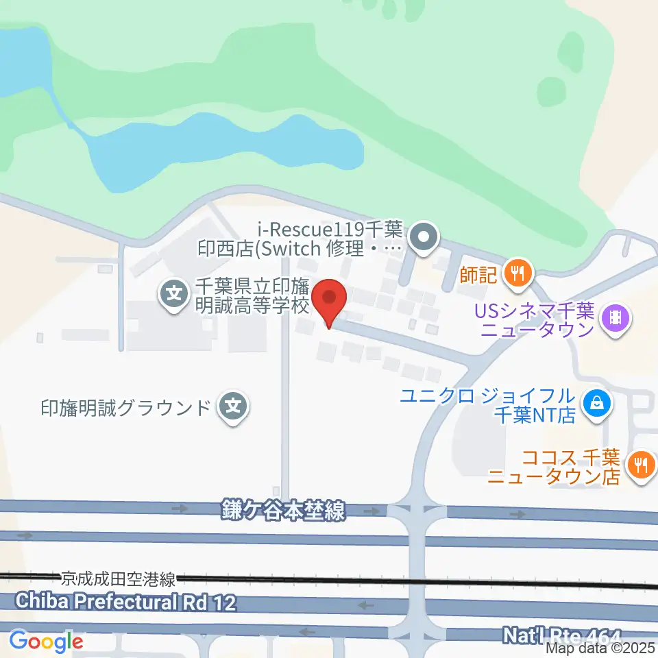 ギターナビ 千葉教室周辺のコンビニエンスストア一覧地図