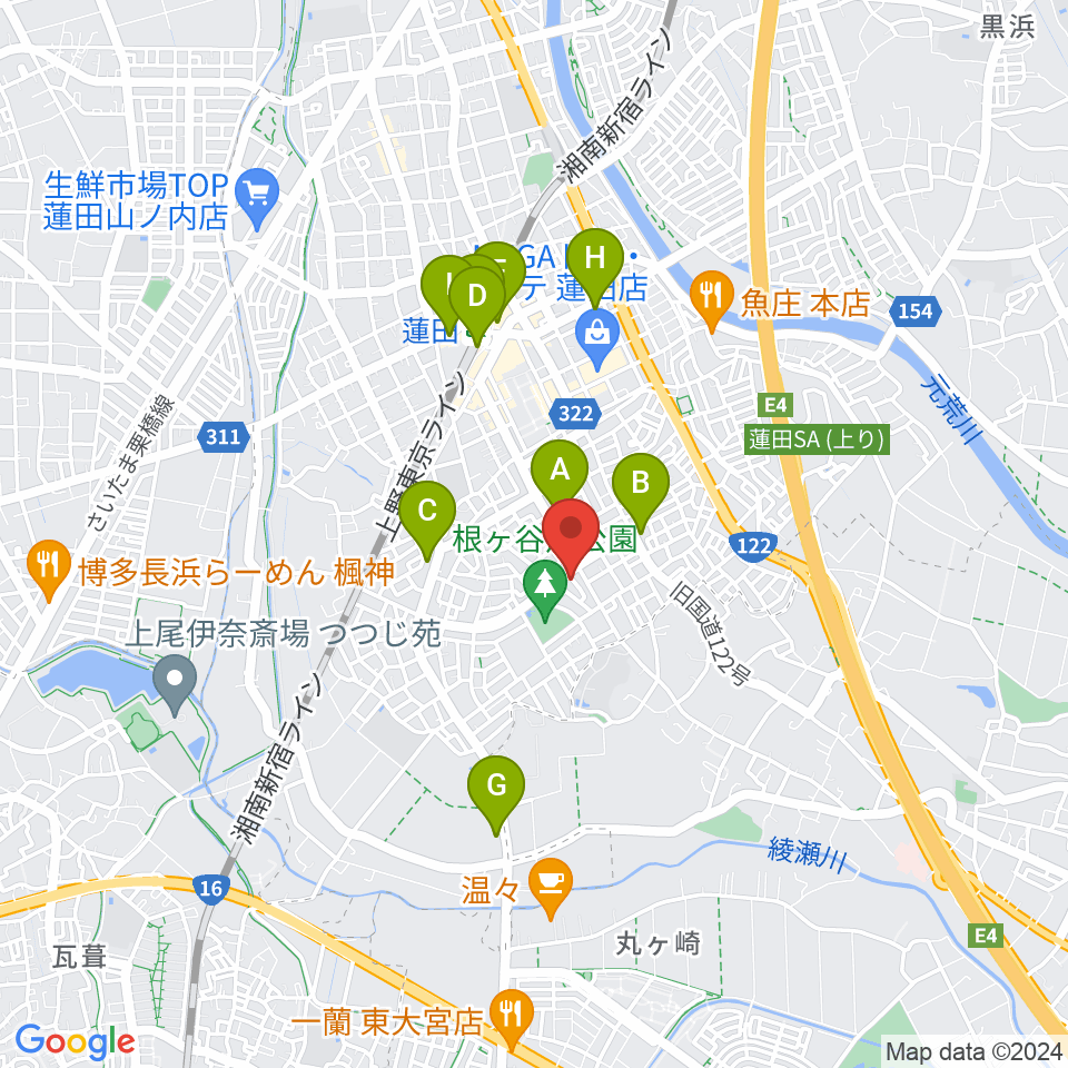 ストラックス周辺のコンビニエンスストア一覧地図