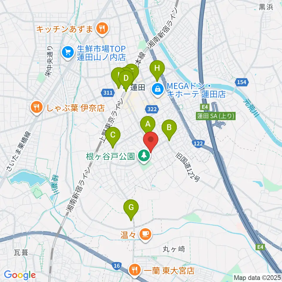 ストラックス周辺のコンビニエンスストア一覧地図