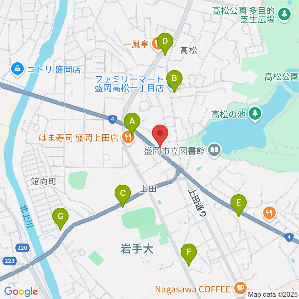 安倍管楽器サービス周辺のコンビニエンスストア一覧地図