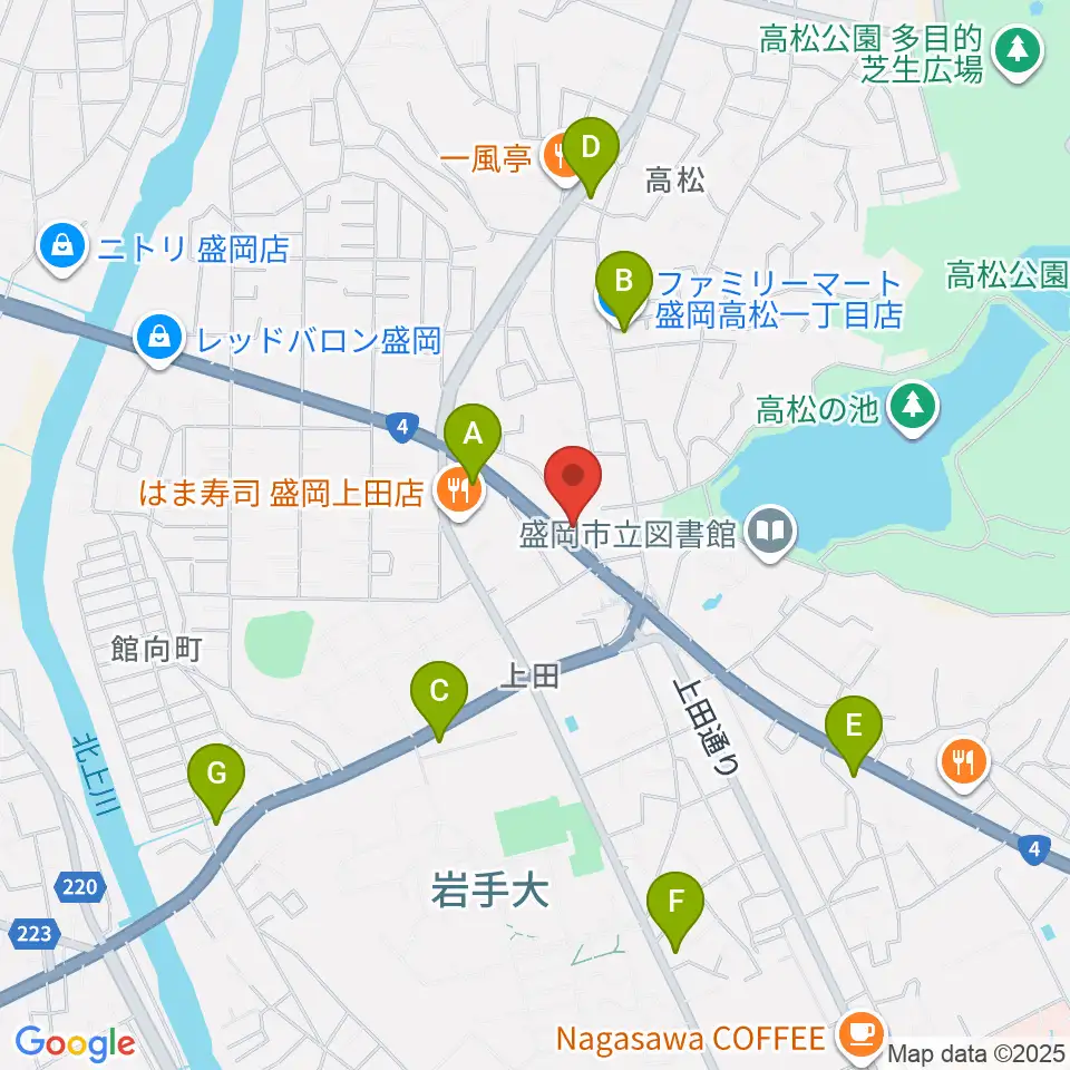 安倍管楽器サービス周辺のコンビニエンスストア一覧地図