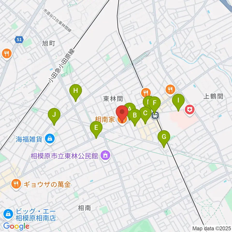 VSPピアノ工房周辺のコンビニエンスストア一覧地図