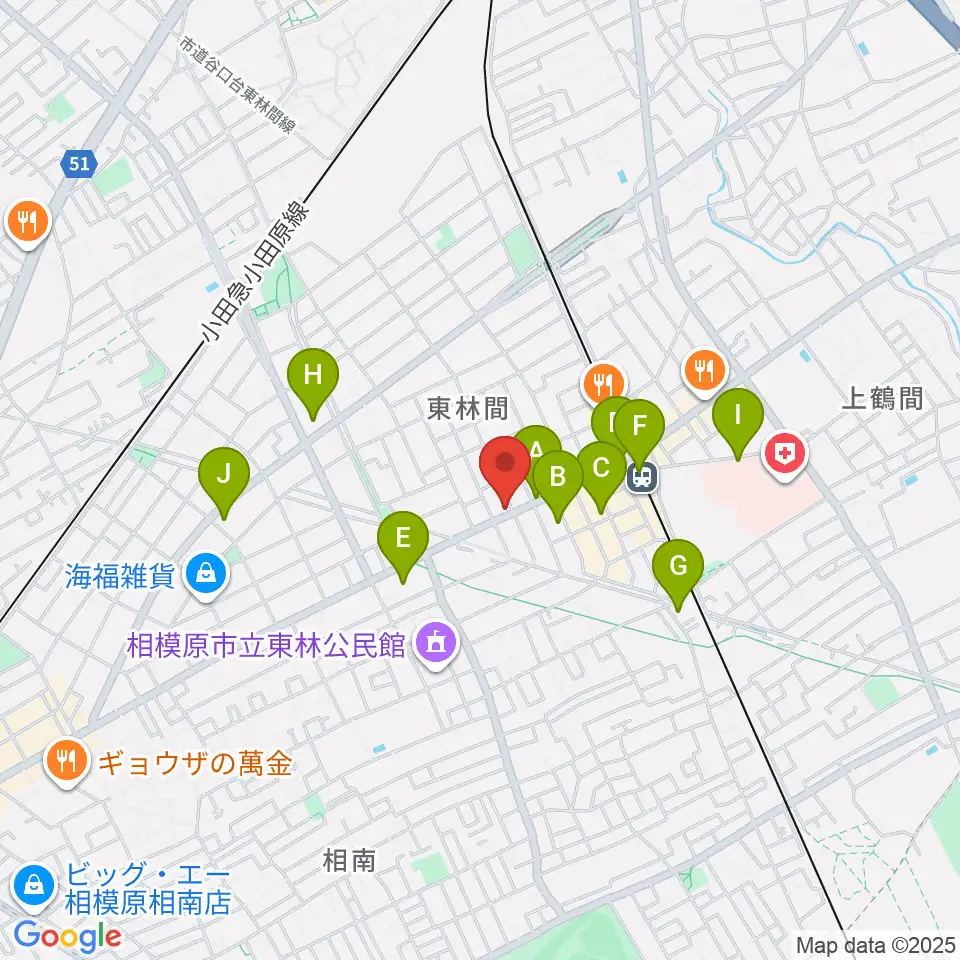 VSPピアノ工房周辺のコンビニエンスストア一覧地図