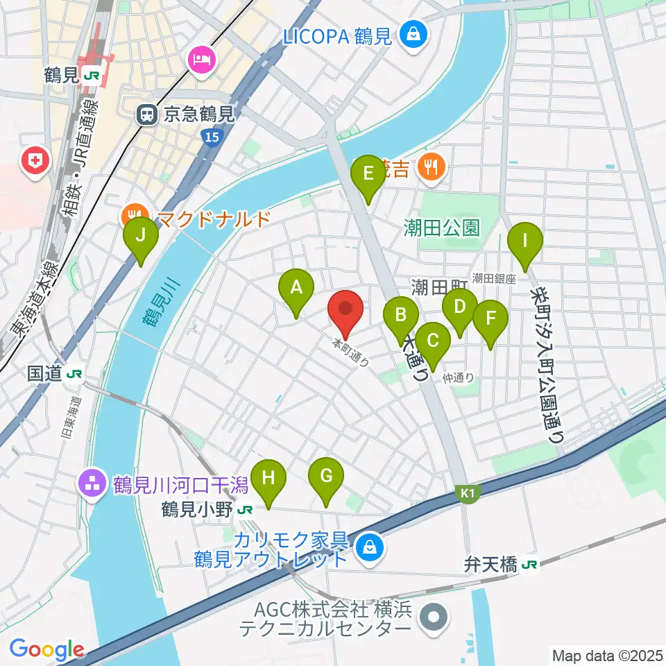 カルチャースクール・ビーム周辺のコンビニエンスストア一覧地図