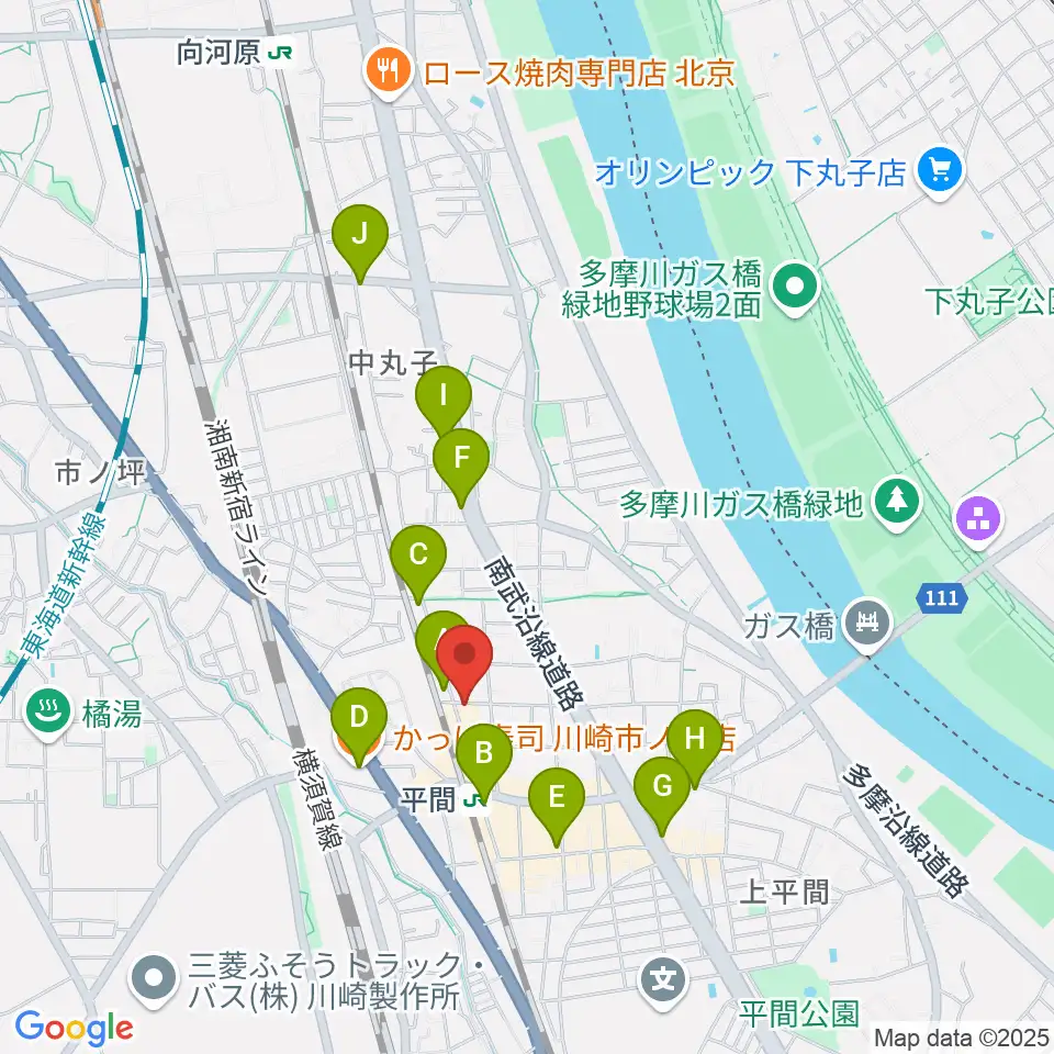 アルテミュージックスクール周辺のコンビニエンスストア一覧地図