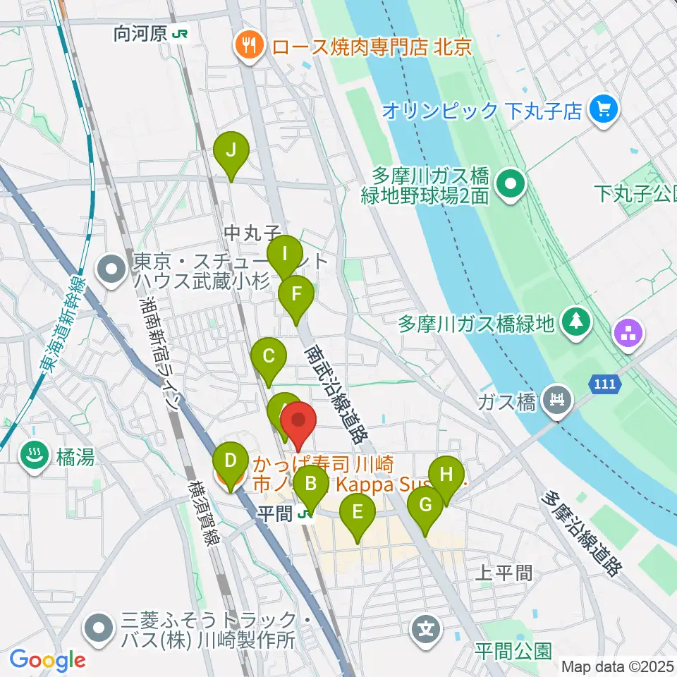 アルテミュージックスクール周辺のコンビニエンスストア一覧地図