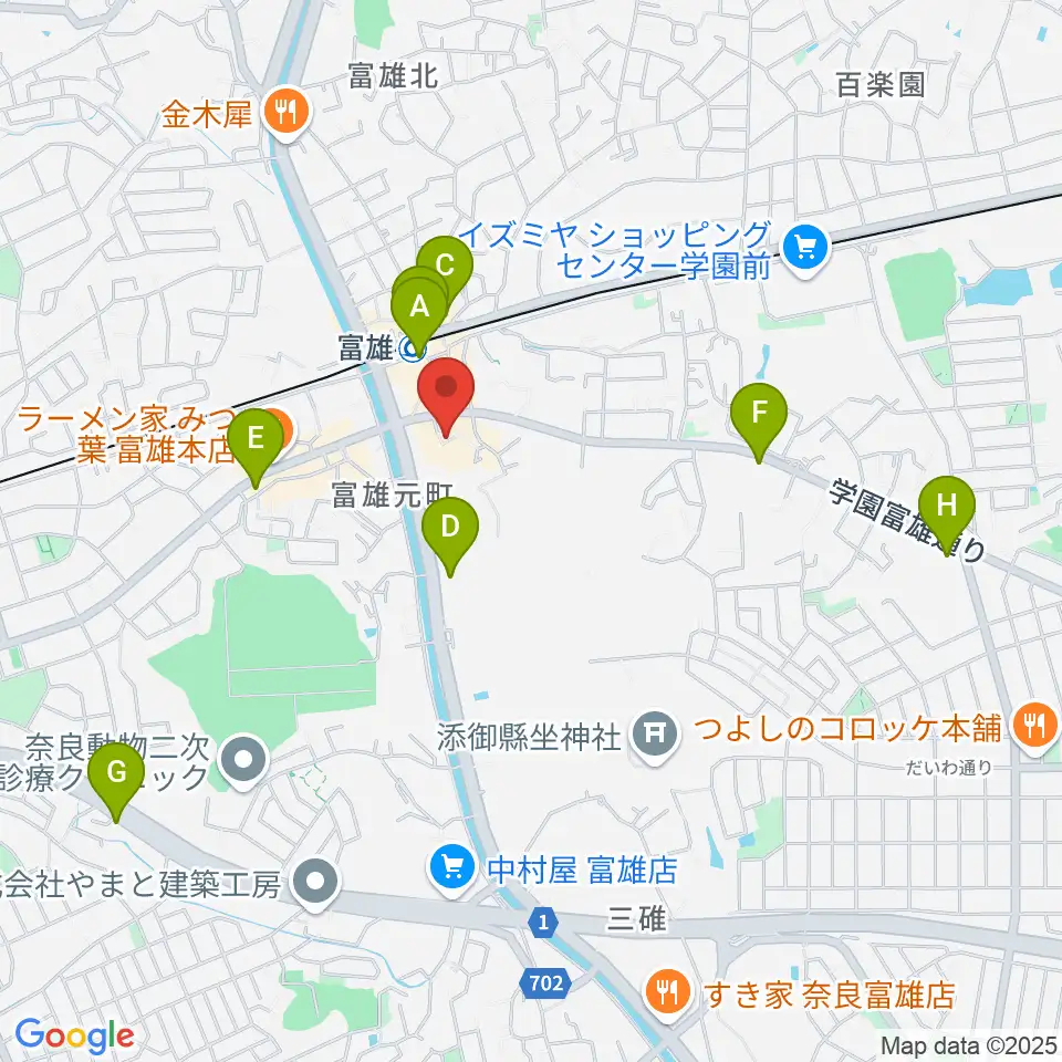 サンシャインギター周辺のコンビニエンスストア一覧地図