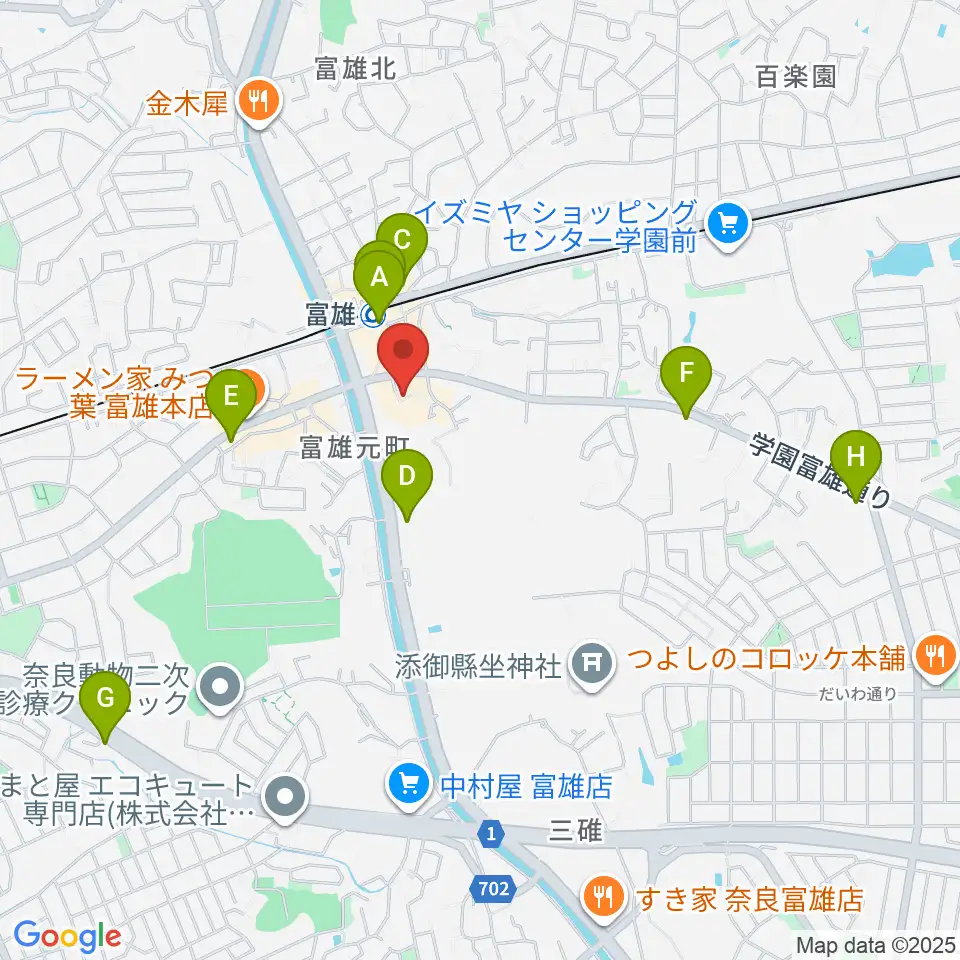 サンシャインギター周辺のコンビニエンスストア一覧地図