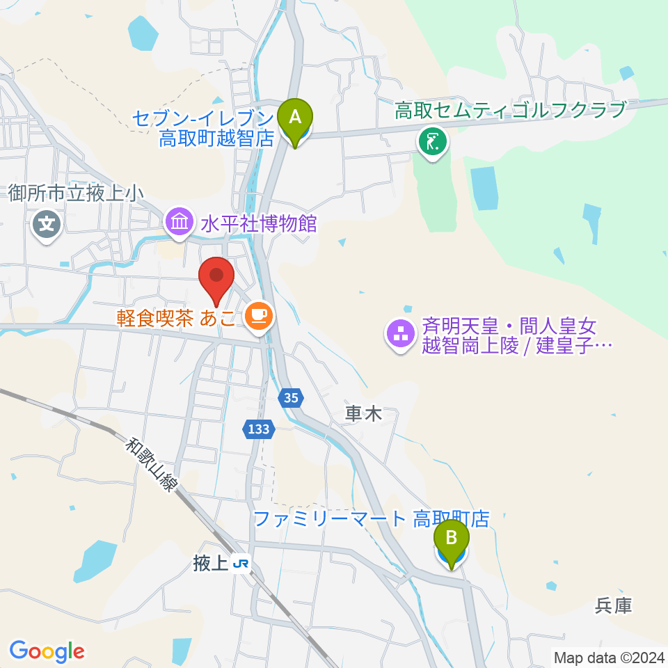 丸山ギター工房 クラフトM周辺のコンビニエンスストア一覧地図