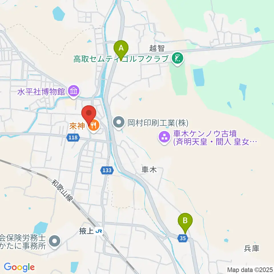 丸山ギター工房 クラフトM周辺のコンビニエンスストア一覧地図