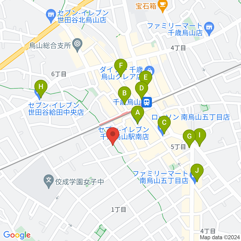 イナモリ・メソッド研究会 東京本部教室周辺のコンビニエンスストア一覧地図