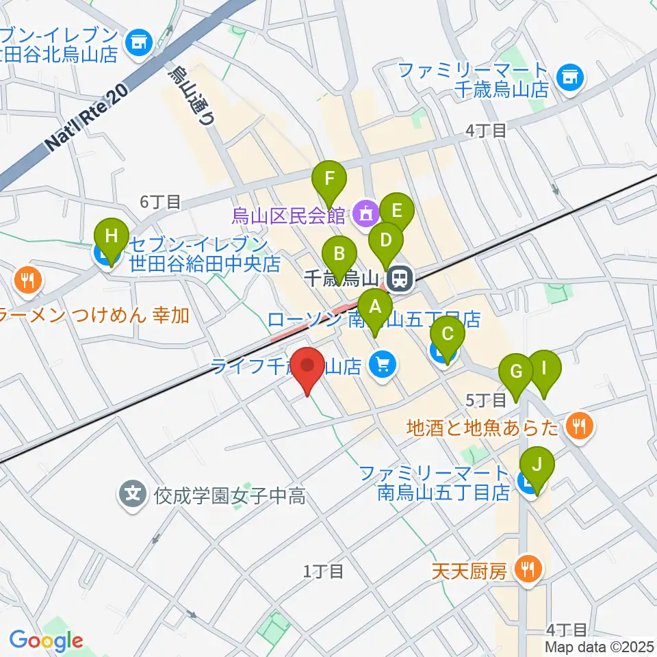 イナモリ・メソッド研究会 東京本部教室周辺のコンビニエンスストア一覧地図