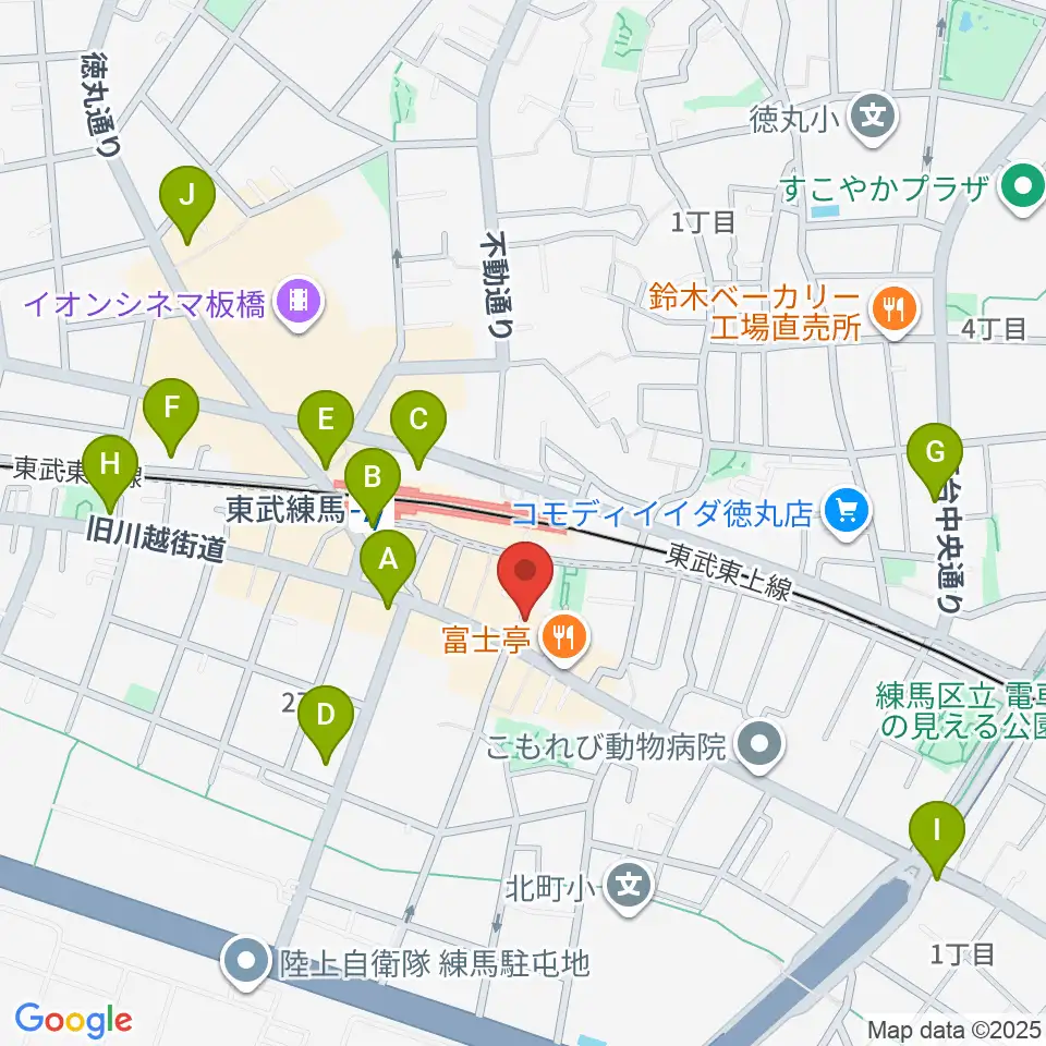 クライネ・ビューネ音楽教室周辺のコンビニエンスストア一覧地図