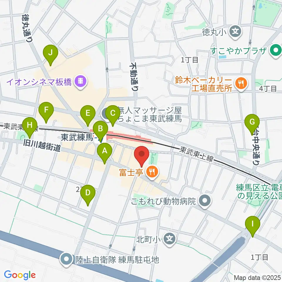クライネ・ビューネ音楽教室周辺のコンビニエンスストア一覧地図