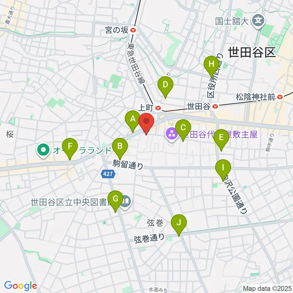 サミー音楽アカデミー周辺のコンビニエンスストア一覧地図