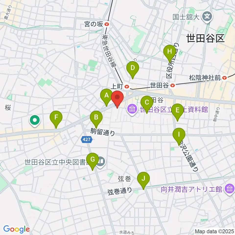 サミー音楽アカデミー周辺のコンビニエンスストア一覧地図