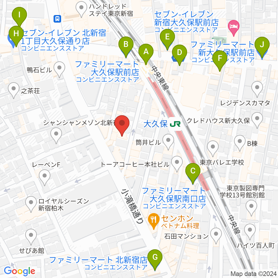 石森管楽器周辺のコンビニエンスストア一覧地図