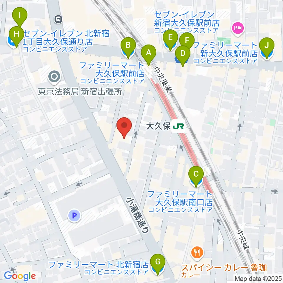 石森管楽器周辺のコンビニエンスストア一覧地図
