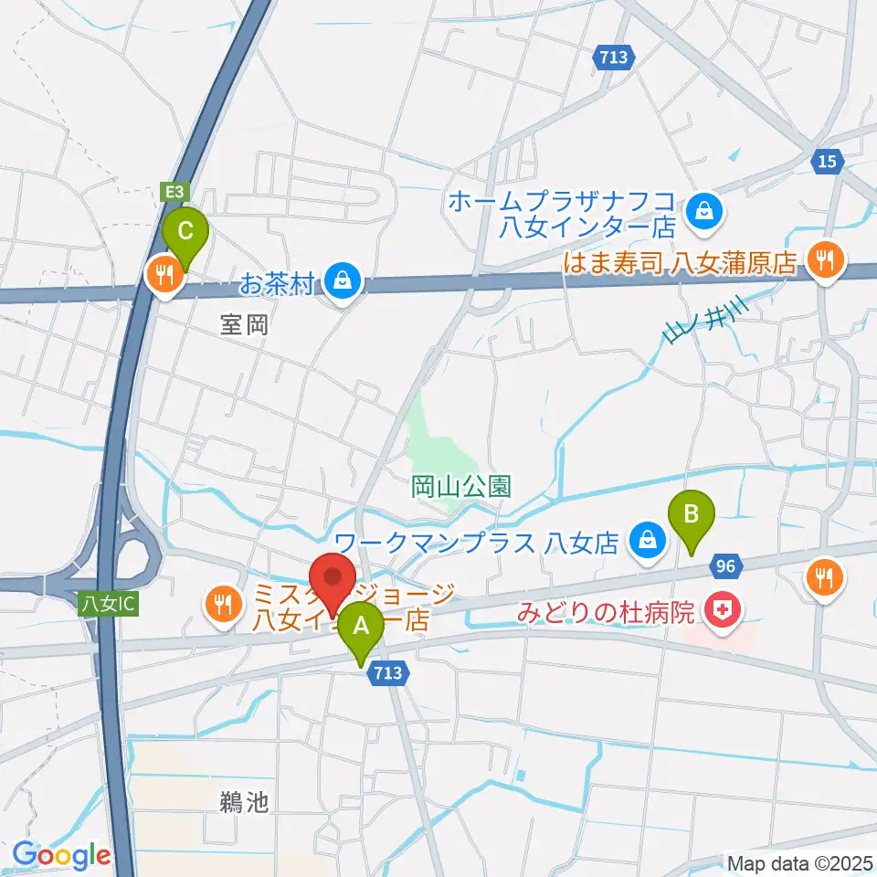 エム田中音楽教室周辺のコンビニエンスストア一覧地図