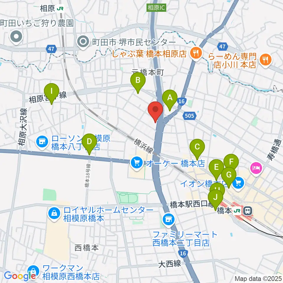 牛久保ピアノ周辺のコンビニエンスストア一覧地図