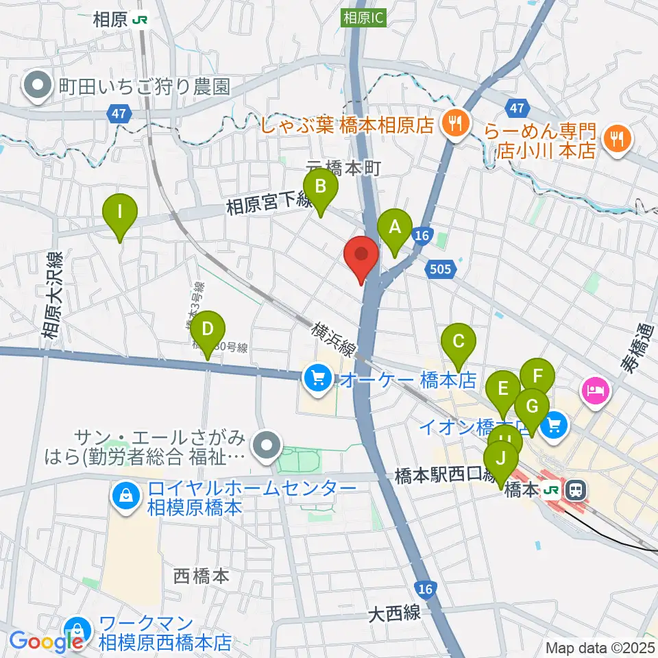 牛久保ピアノ周辺のコンビニエンスストア一覧地図