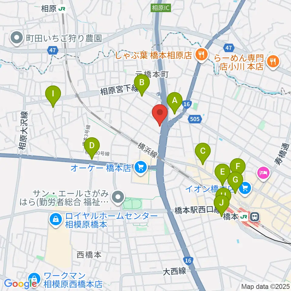 牛久保ピアノ周辺のコンビニエンスストア一覧地図