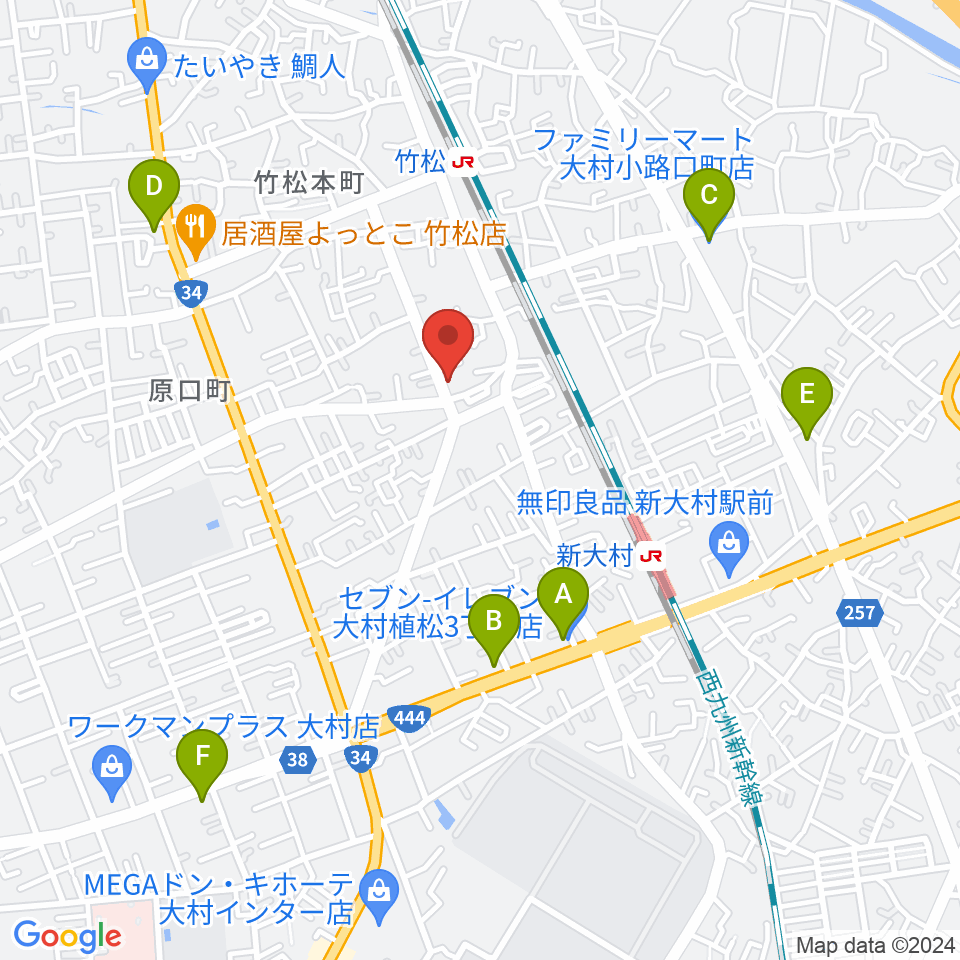 スタヂオギター教室周辺のコンビニエンスストア一覧地図