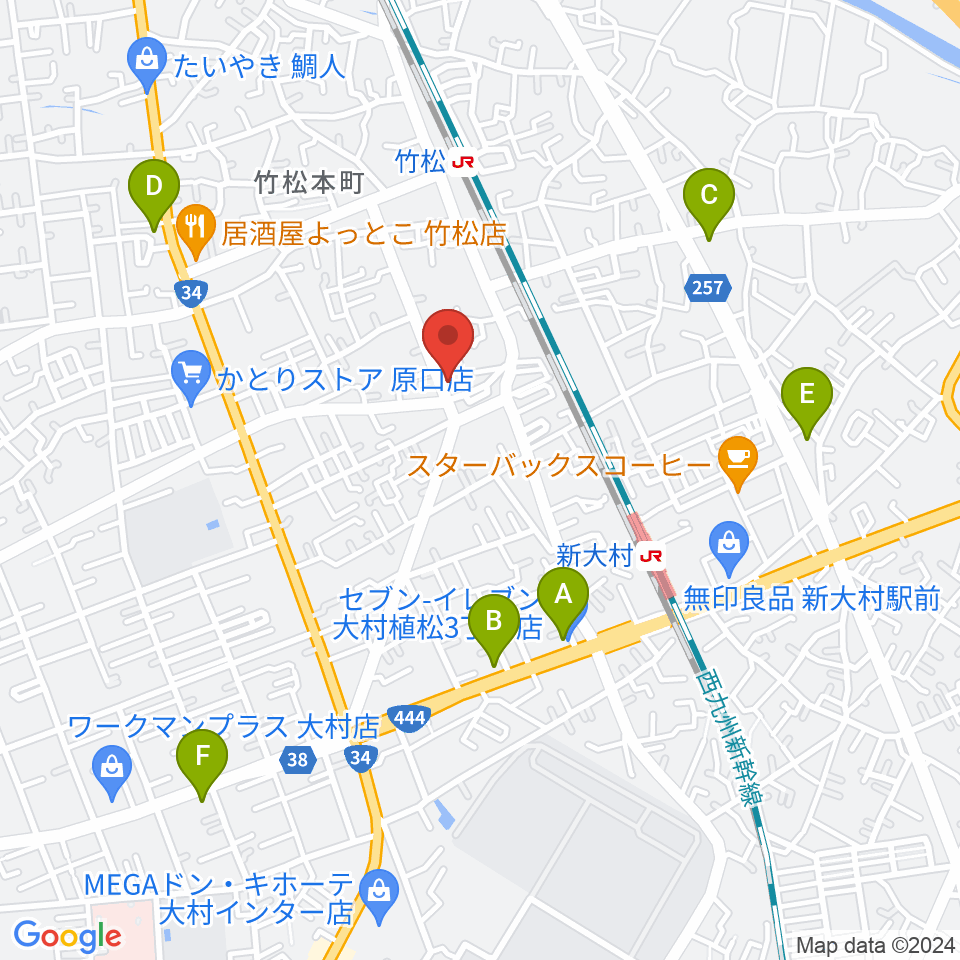 スタヂオギター教室周辺のコンビニエンスストア一覧地図