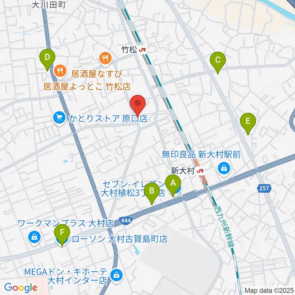 スタヂオギター教室周辺のコンビニエンスストア一覧地図