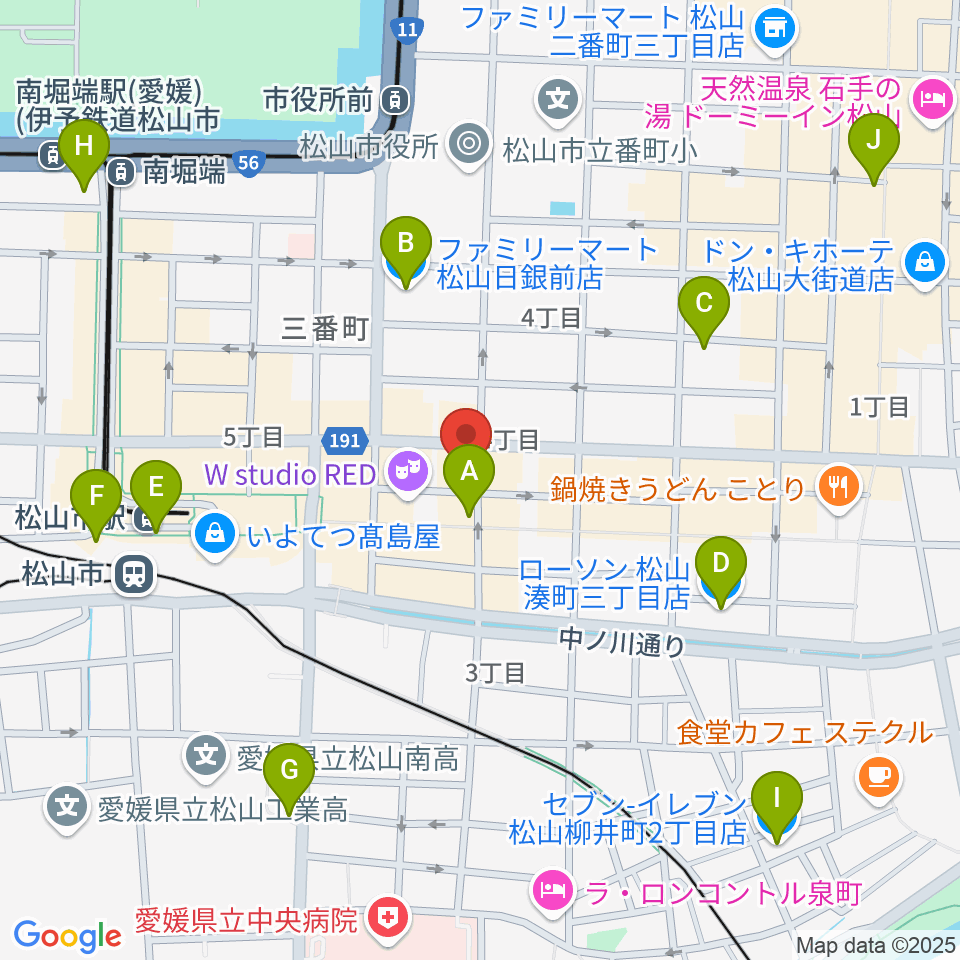 M.D.Tミュージックスクール周辺のコンビニエンスストア一覧地図