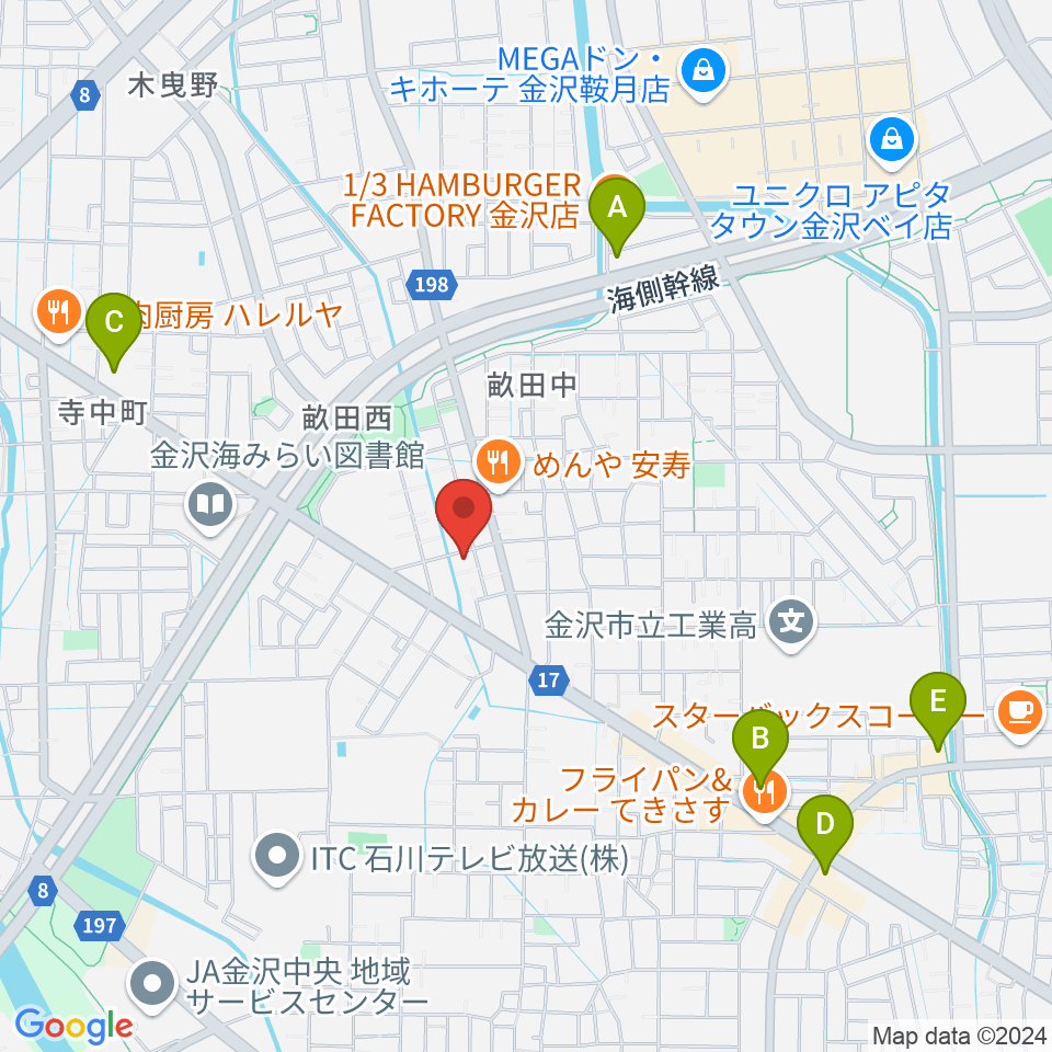 サウンドワーク九里周辺のコンビニエンスストア一覧地図