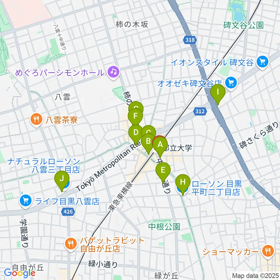 協葉ピアノ音楽教室周辺のコンビニエンスストア一覧地図