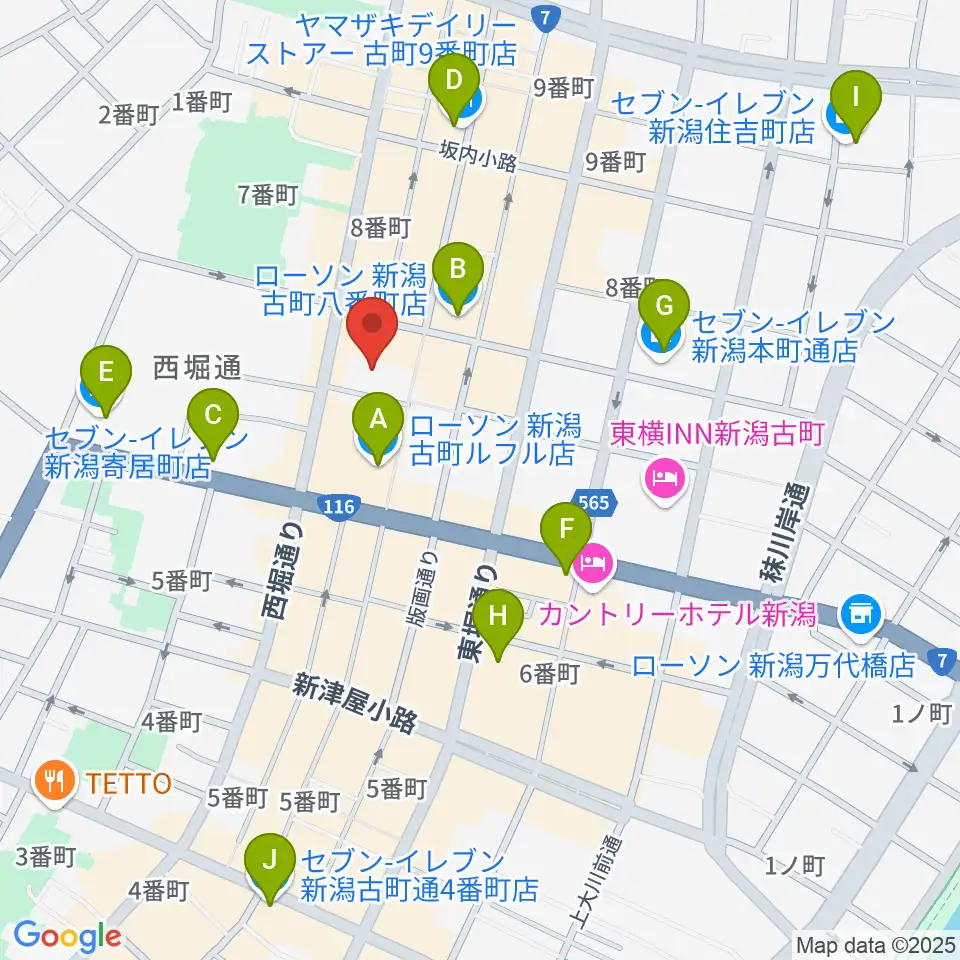 国際音楽・ダンス・エンタテイメント専門学校周辺のコンビニエンスストア一覧地図