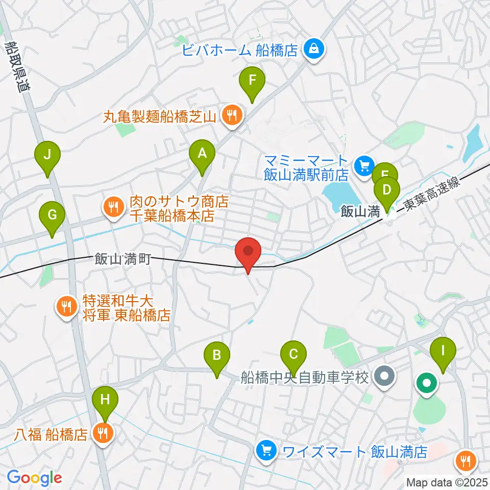 音楽空間SOLA周辺のコンビニエンスストア一覧地図