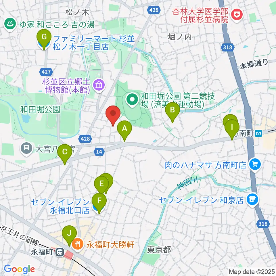 Salon O周辺のコンビニエンスストア一覧地図