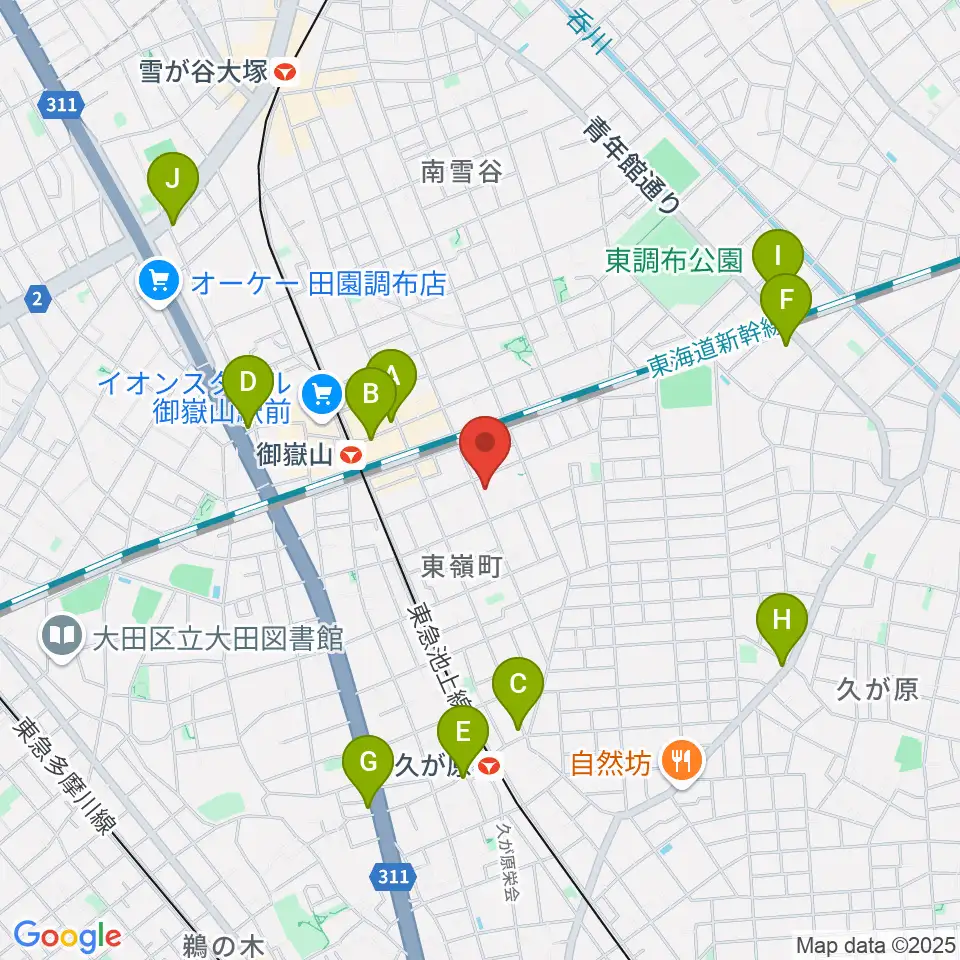 エミイ音楽教室周辺のコンビニエンスストア一覧地図