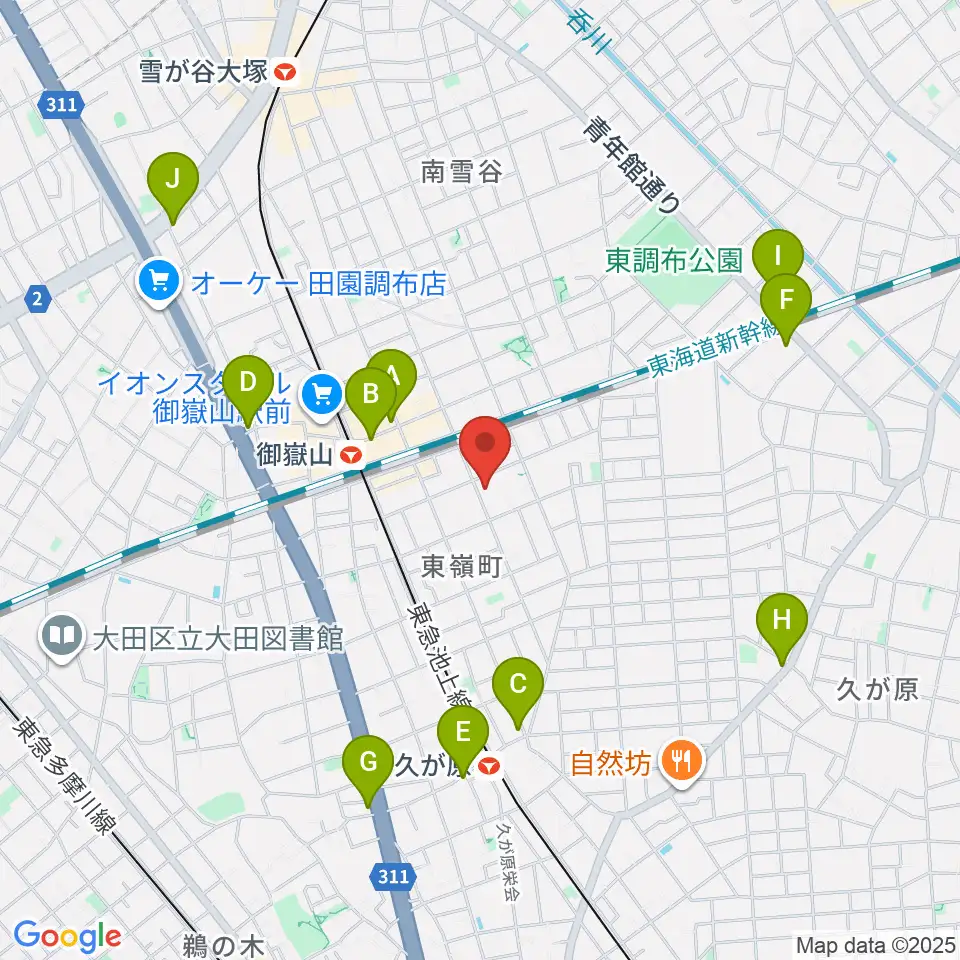 エミイ音楽教室周辺のコンビニエンスストア一覧地図