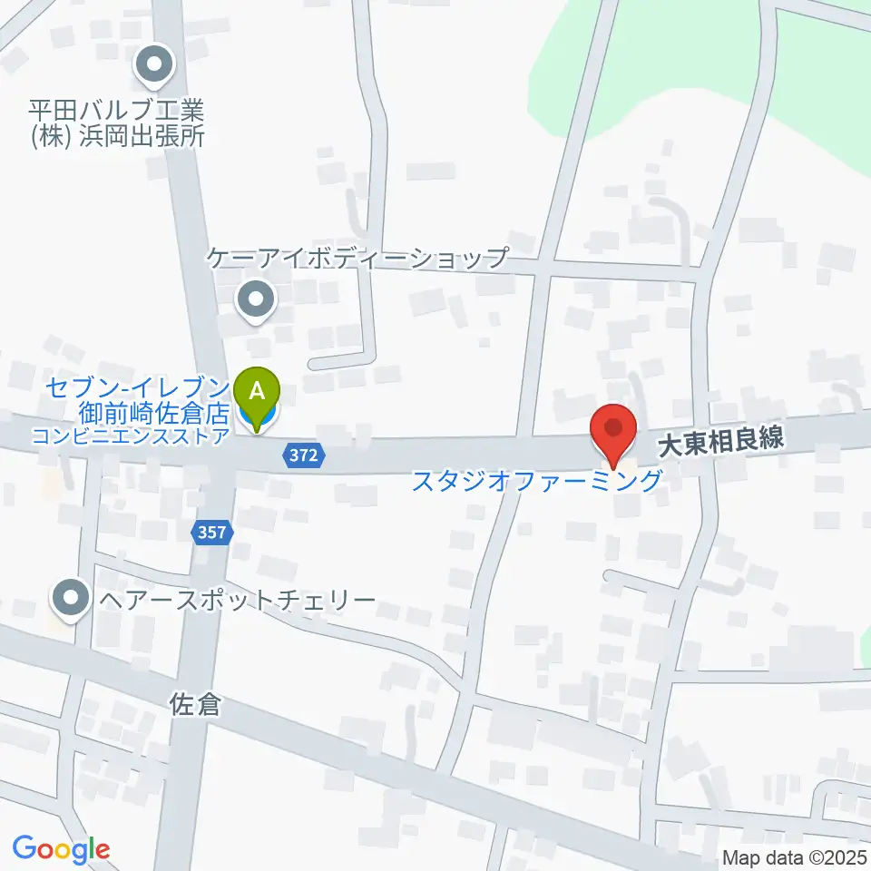 スタジオファーミング周辺のコンビニエンスストア一覧地図