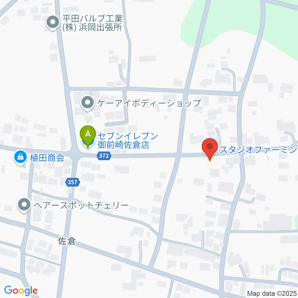 スタジオファーミング周辺のコンビニエンスストア一覧地図