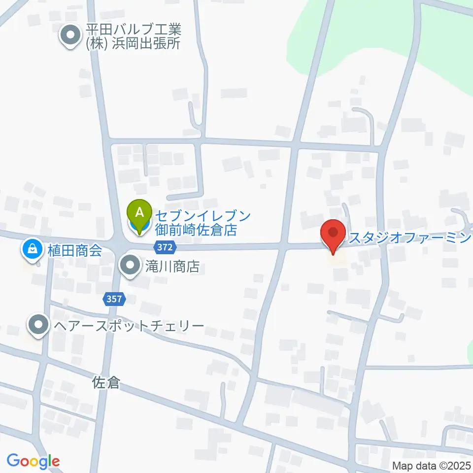 スタジオファーミング周辺のコンビニエンスストア一覧地図
