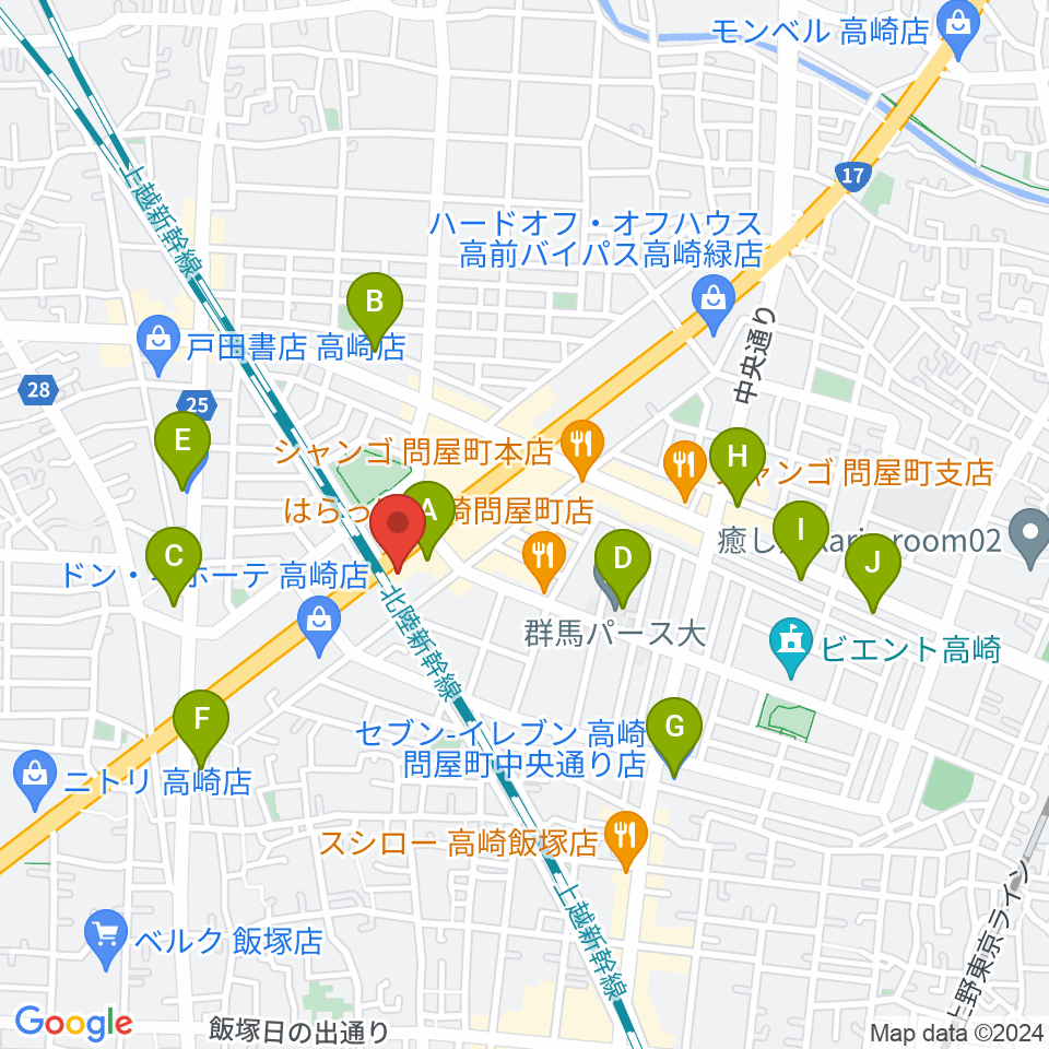 シュバイツァ音楽教室周辺のコンビニエンスストア一覧地図